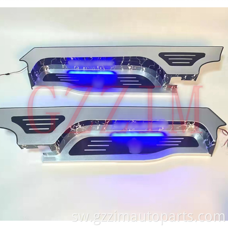 Vifaa vya gari aluminium alloy gari mlango sill strips mambo ya ndani na nje trim mlango screed misingi ya vellfire